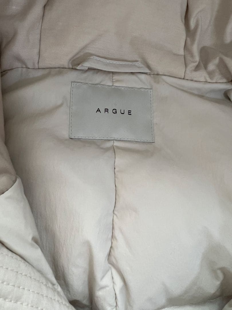 argue FOODIE OVER DOWN VEST フーディセット