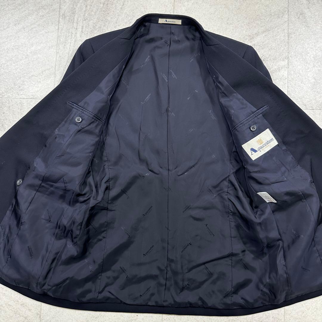 【アクアスキュータム】ダブル テーラードジャケット 紺ブレ 金ボタン 11