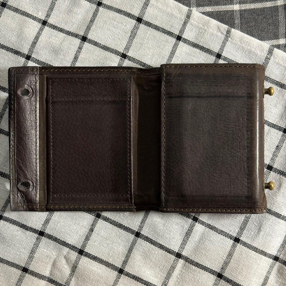 エムピウM+ ミッレフォッリエ2 P25ハバナ 二つ折り財布