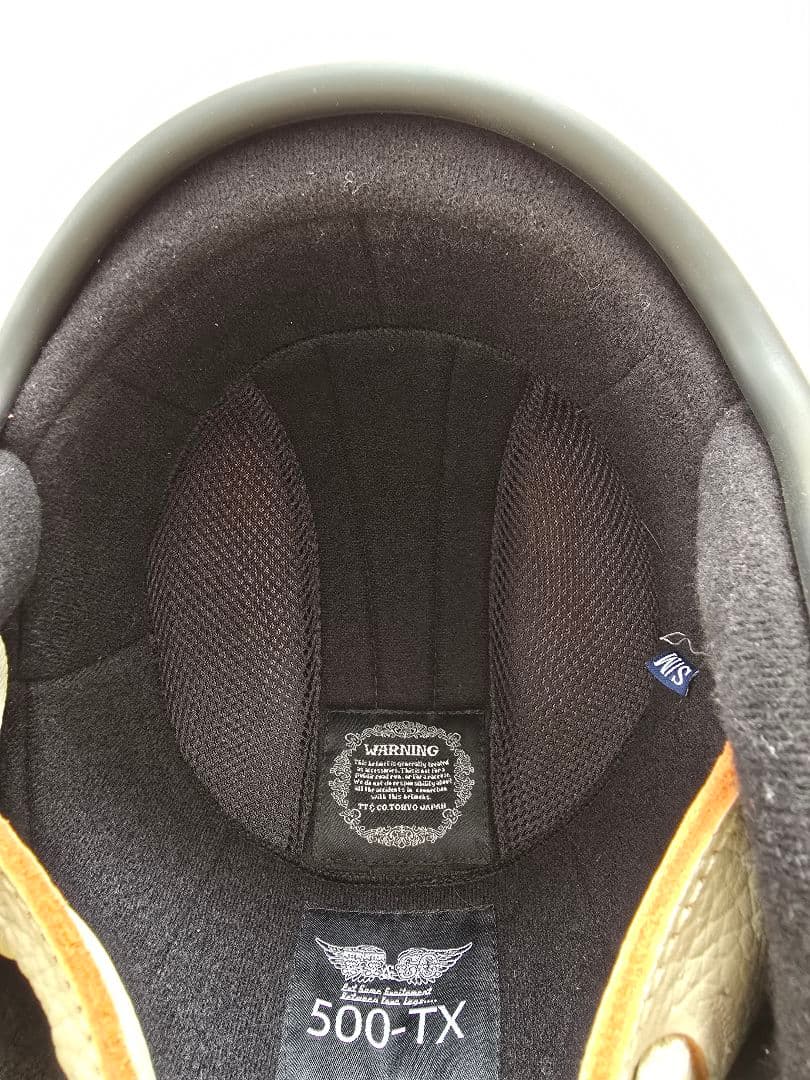 TT&CO 500TX ジェットヘルメット オレンジ S/M