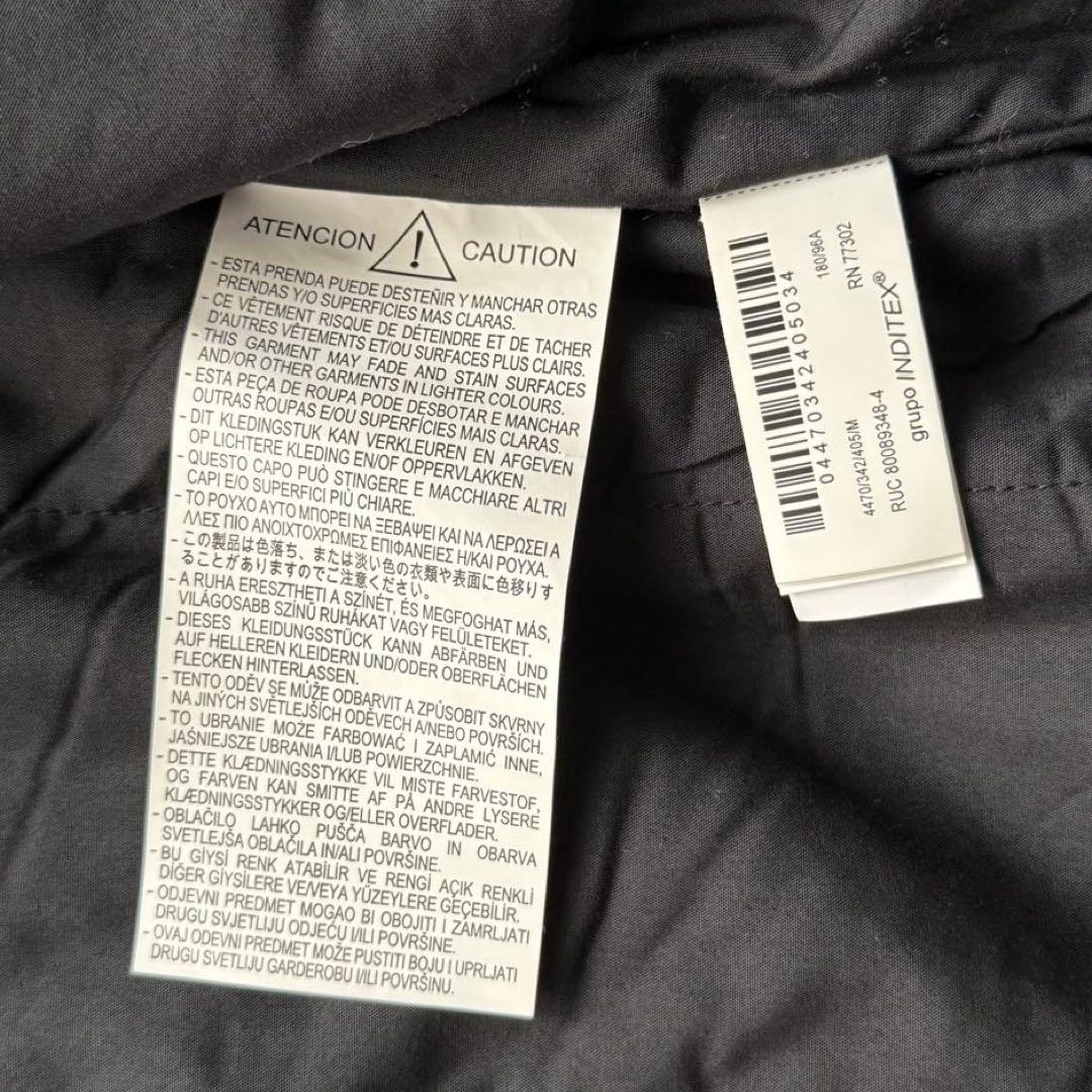 ZARA 短丈　襟レザーデニムジャケット　完売品