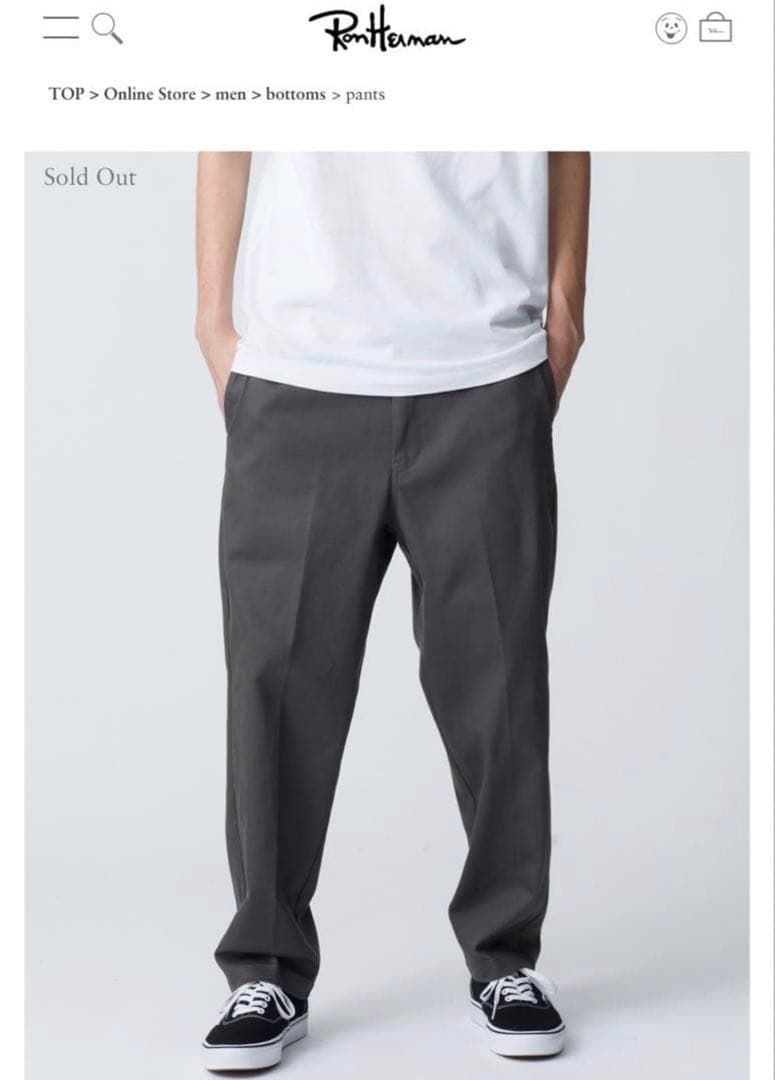 つーさま　Ron Herman×Dickies 34inグレー