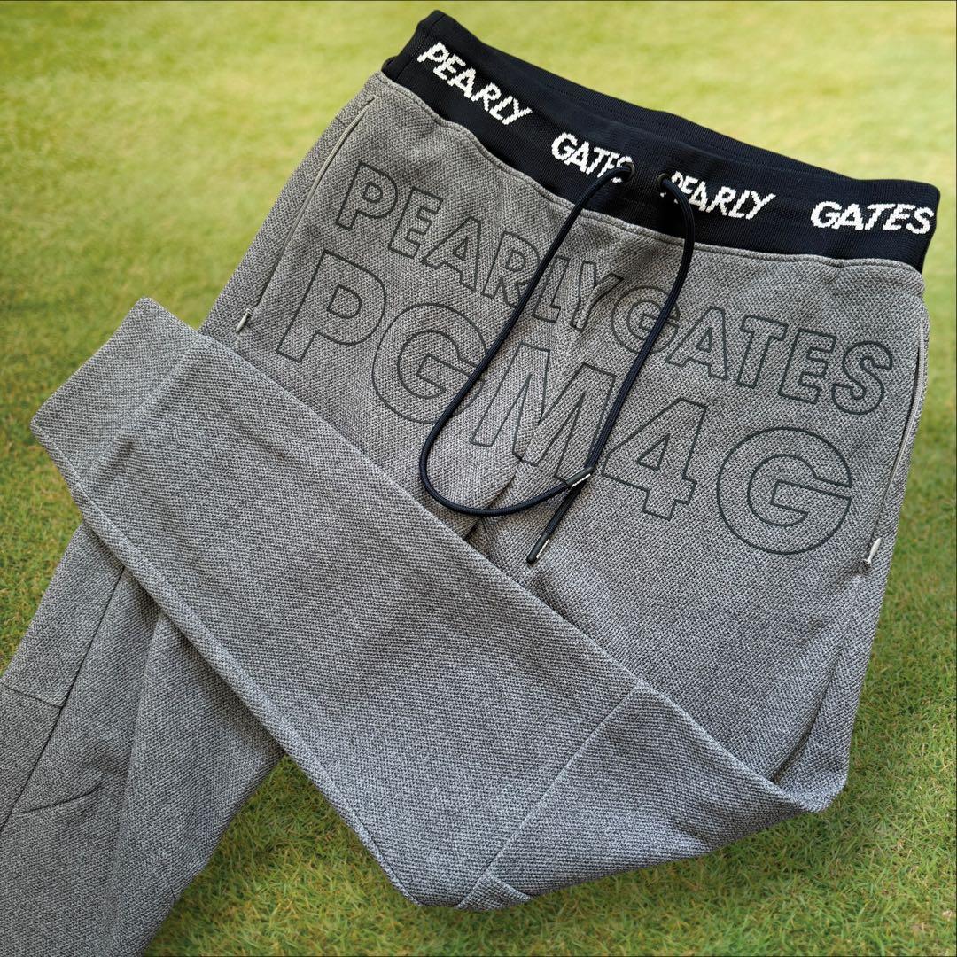 現行モデル　未使用級　パーリーゲイツ　ジョガーパンツ　S〜M相当　紺　グレー　3