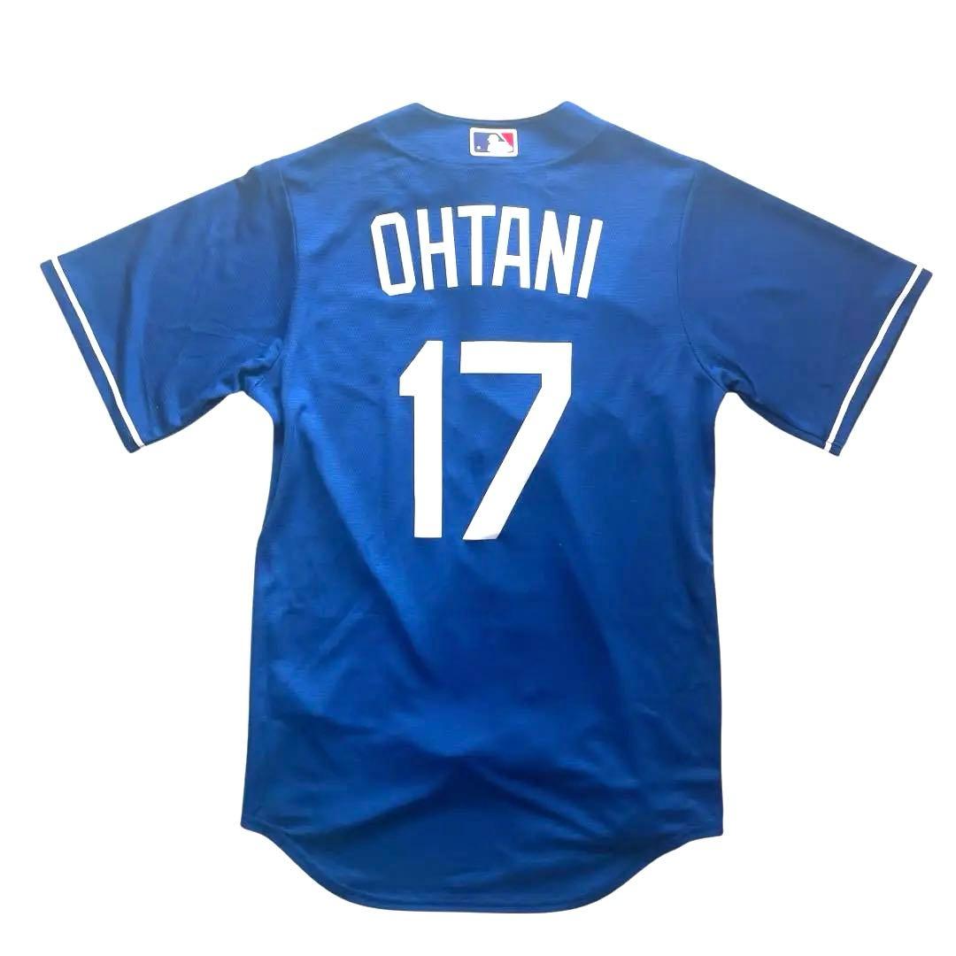 公式ライセンス品 MLB ドジャース 大谷 ユニフォーム 背番号 ブルー S
