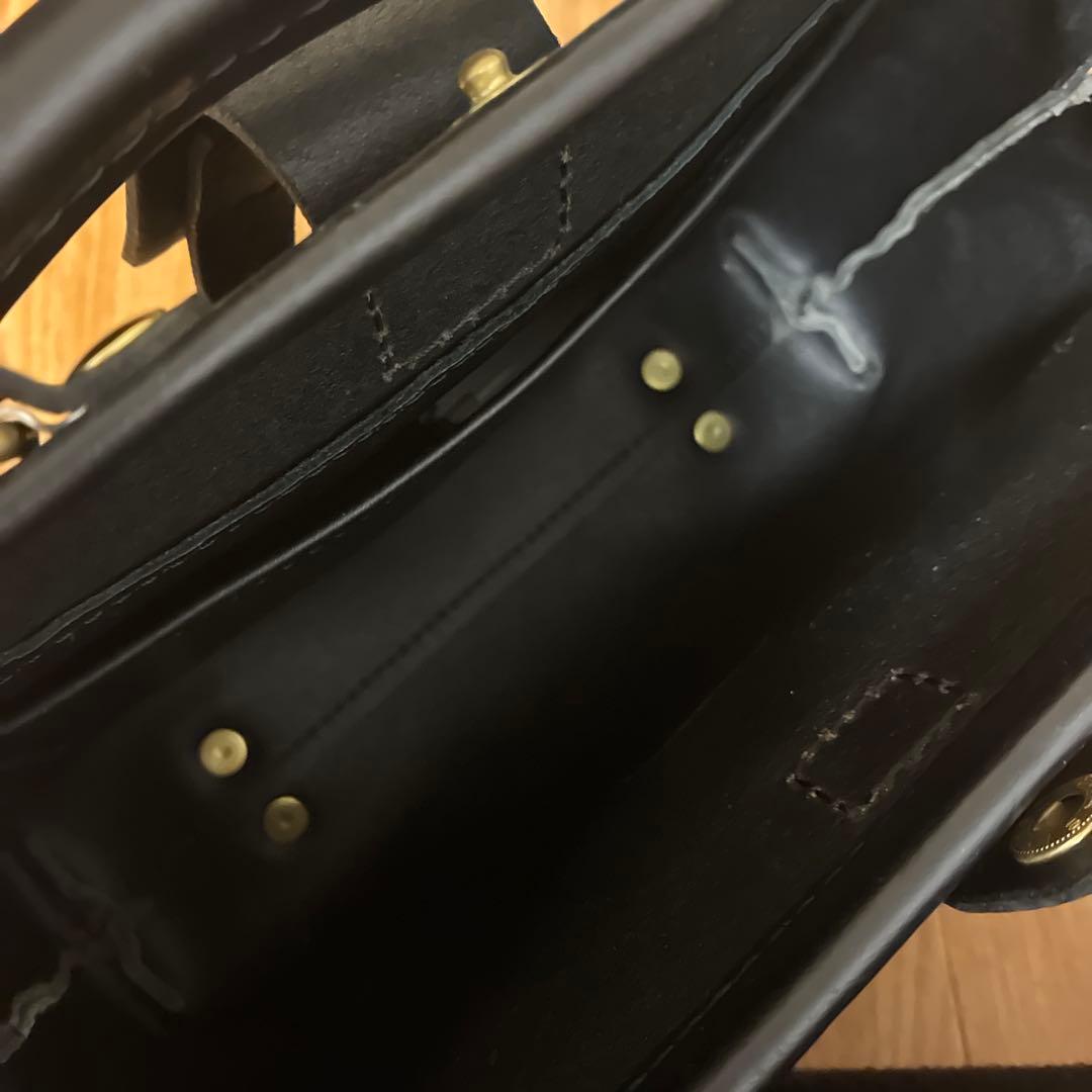 HERZ ソフトダレスバッグ/レザー/BLK