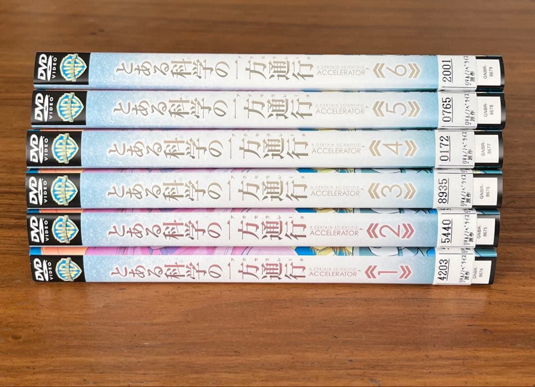 とある科学の一方通行(アクセラレータ) DVD 全6巻　全巻セット