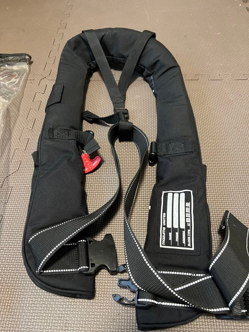 マズメインフレータブルサスペンダーMZLJ-261　自動膨張式ライフジャケット