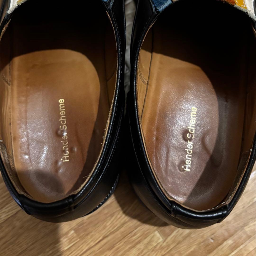 【美品】Hender Schemeエンダースキーマレインボーフロントゴアシューズ
