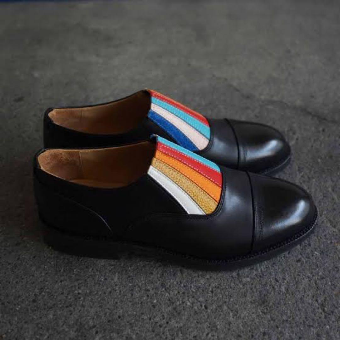 【美品】Hender Schemeエンダースキーマレインボーフロントゴアシューズ