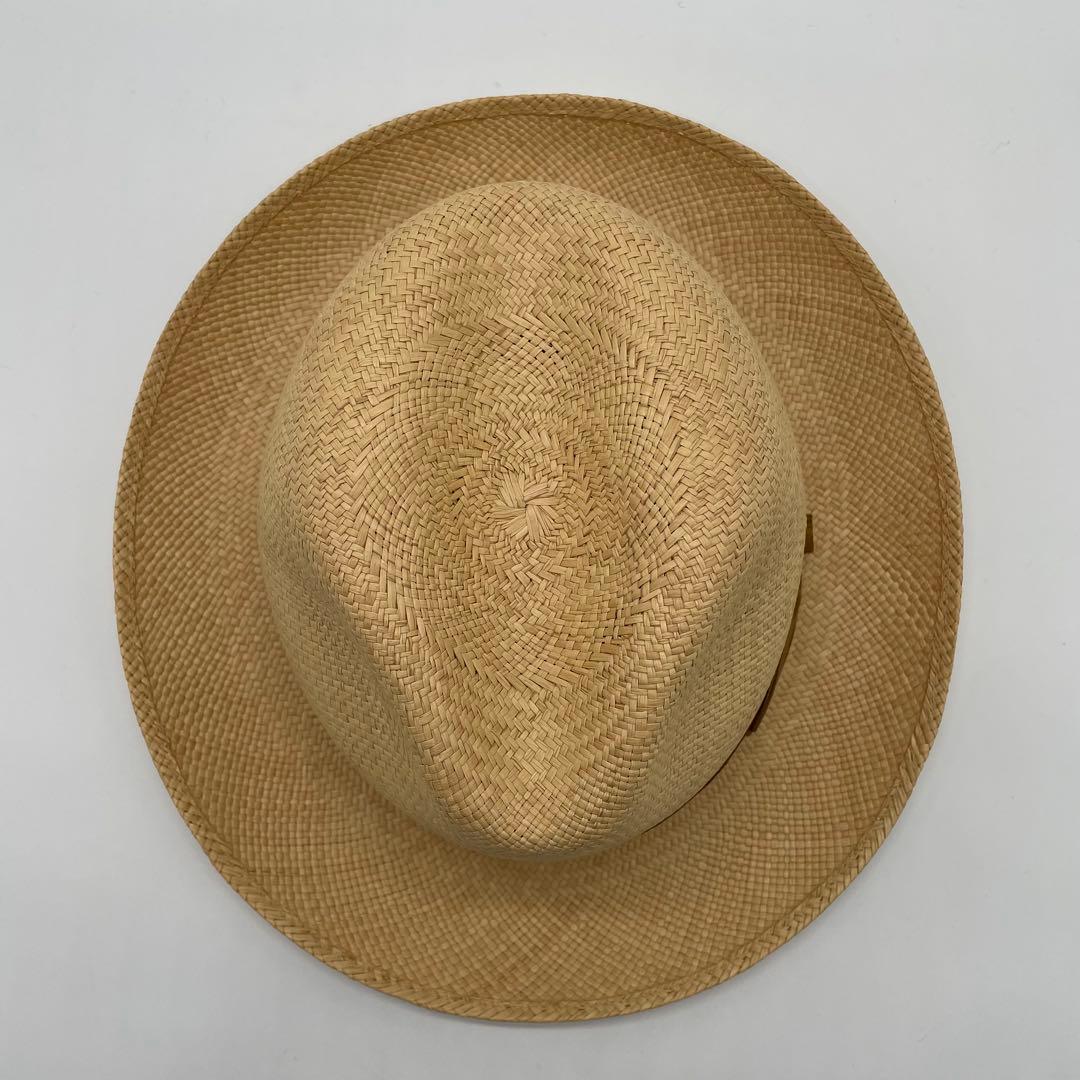 Borsalino ストロー パナマハット 天然草 ベージュ 59