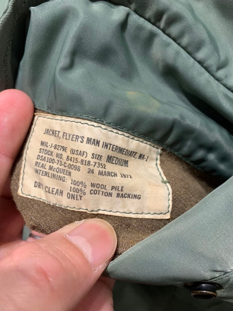 00s THE REAL McCOY’S MA-1 REAL McQUEEN M