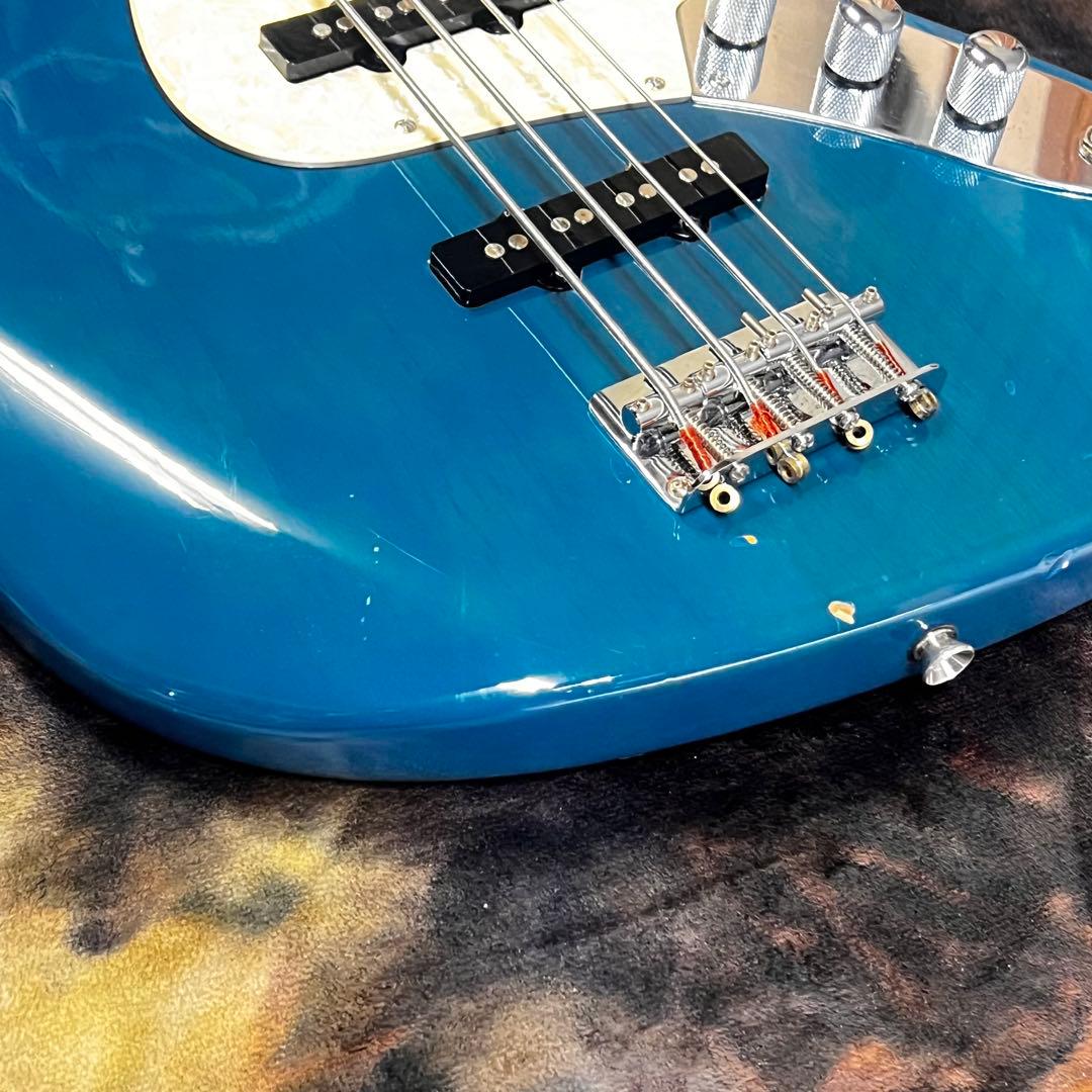 フォトジェニック ジャズベース シースルーブルー 管AC