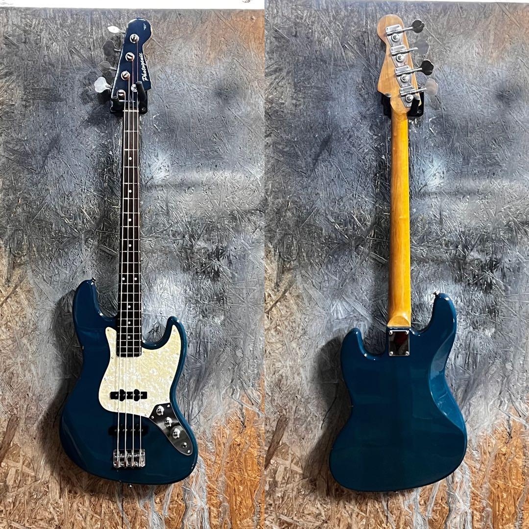 フォトジェニック ジャズベース シースルーブルー 管AC