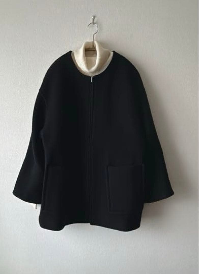 最終SALE★SHIPS Bellandi SUPER130 黒 ショートコート