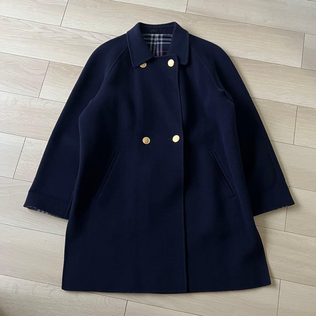 BURBERRY coat 金ボタン ノバチェック柄