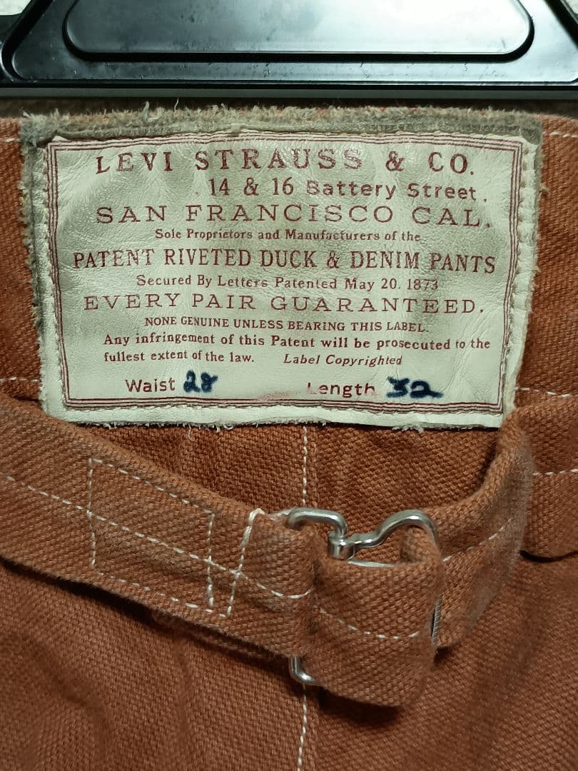 パンツ Levi's 1870s DUCK WAIST OVERALL