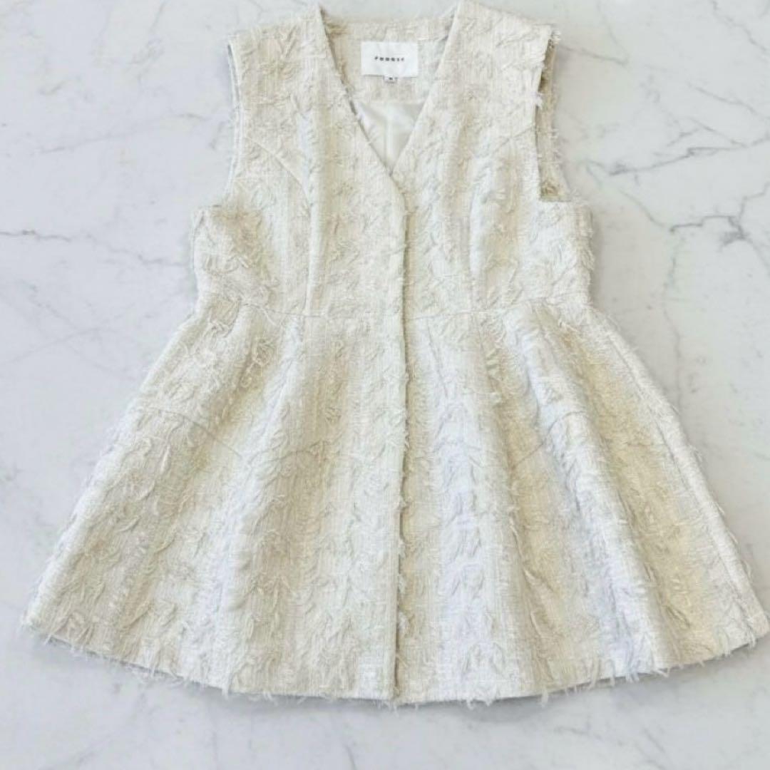 kichocoさま❤️カデュネ ペプラムジレ リボンヤーン 大草直子さん着用