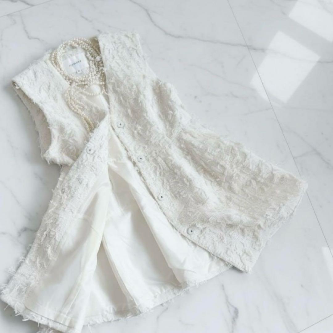 kichocoさま❤️カデュネ ペプラムジレ リボンヤーン 大草直子さん着用