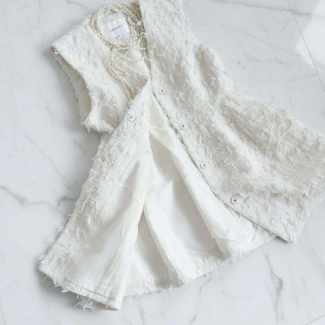 kichocoさま❤️カデュネ ペプラムジレ リボンヤーン 大草直子さん着用