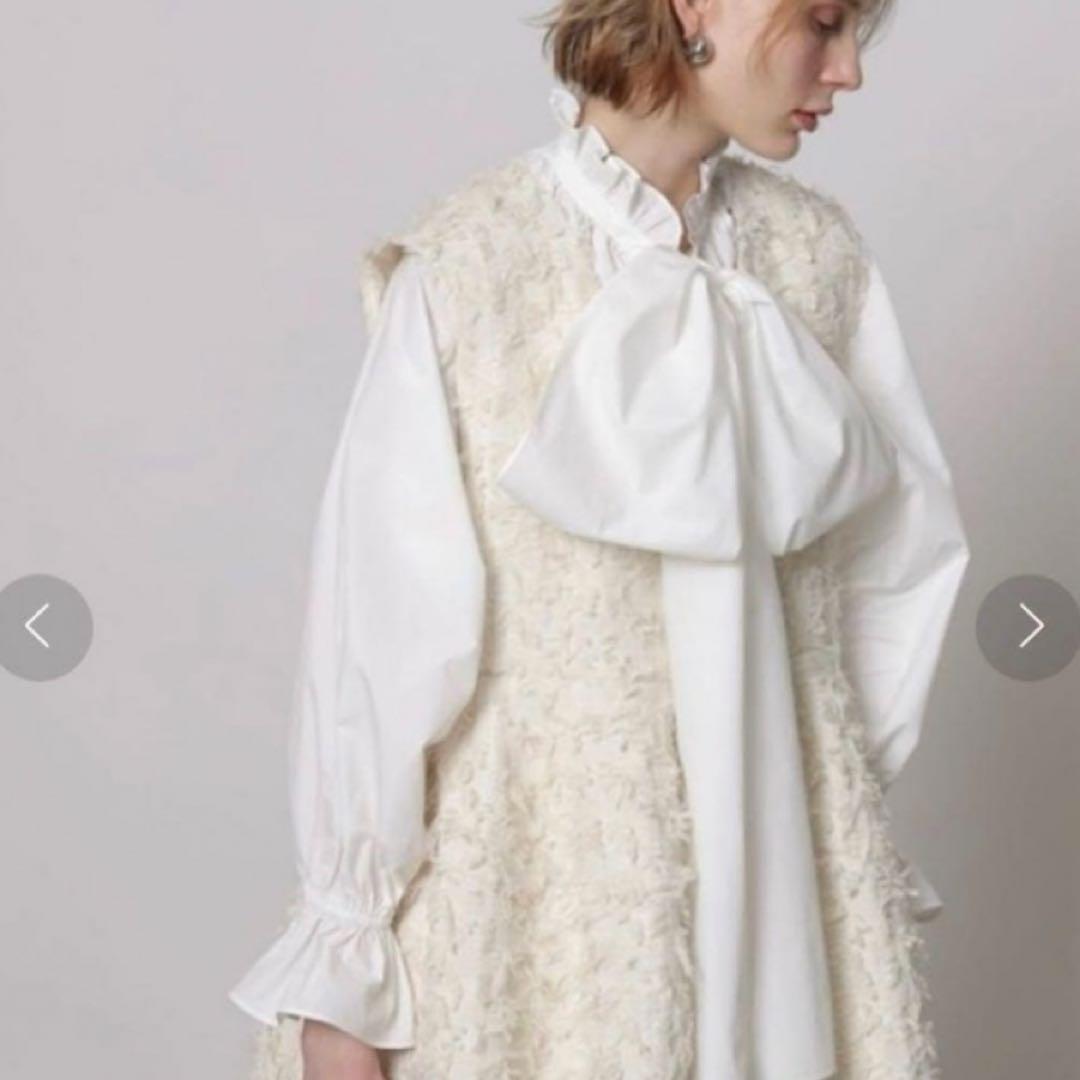 kichocoさま❤️カデュネ ペプラムジレ リボンヤーン 大草直子さん着用