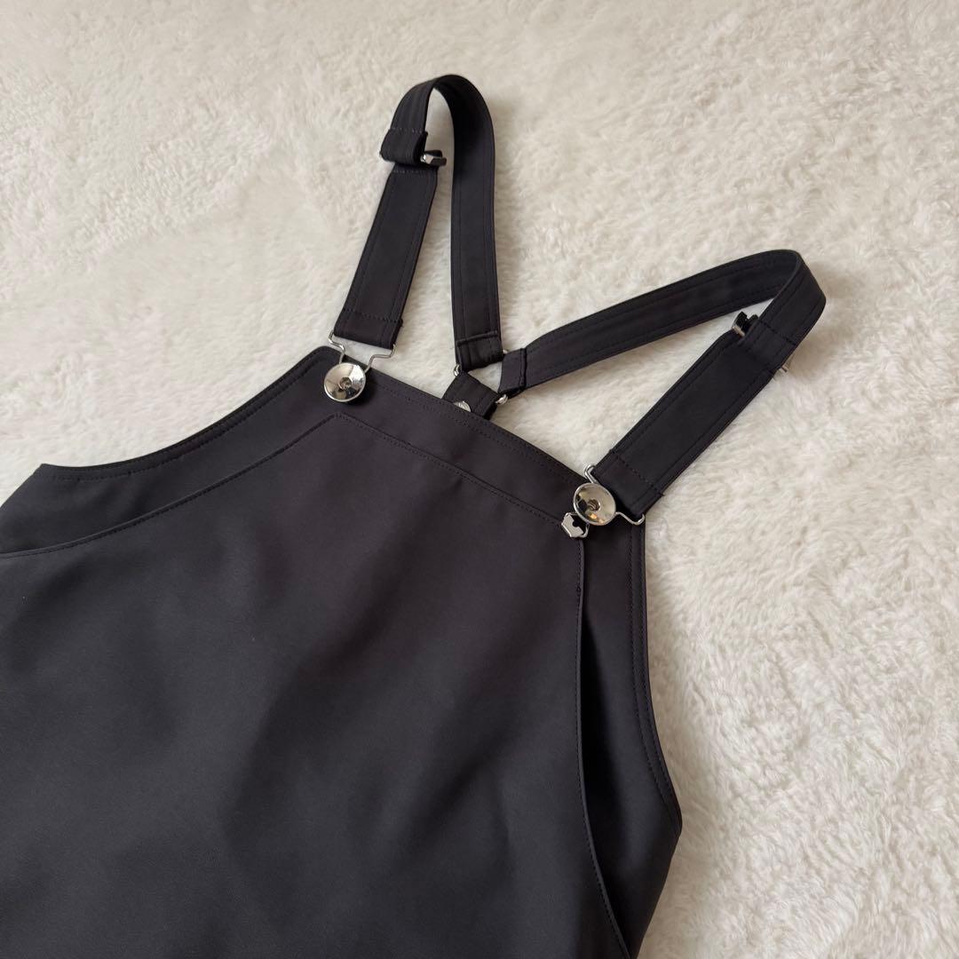 THE RERACS ユナイテッドアローズ別注　エプロンワンピース　ダークグレー