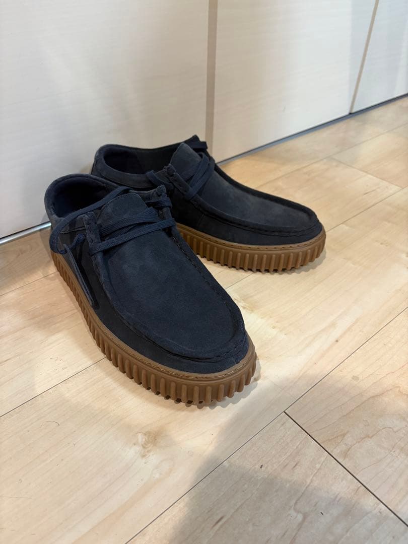 Clarks トールロー ネイビー28