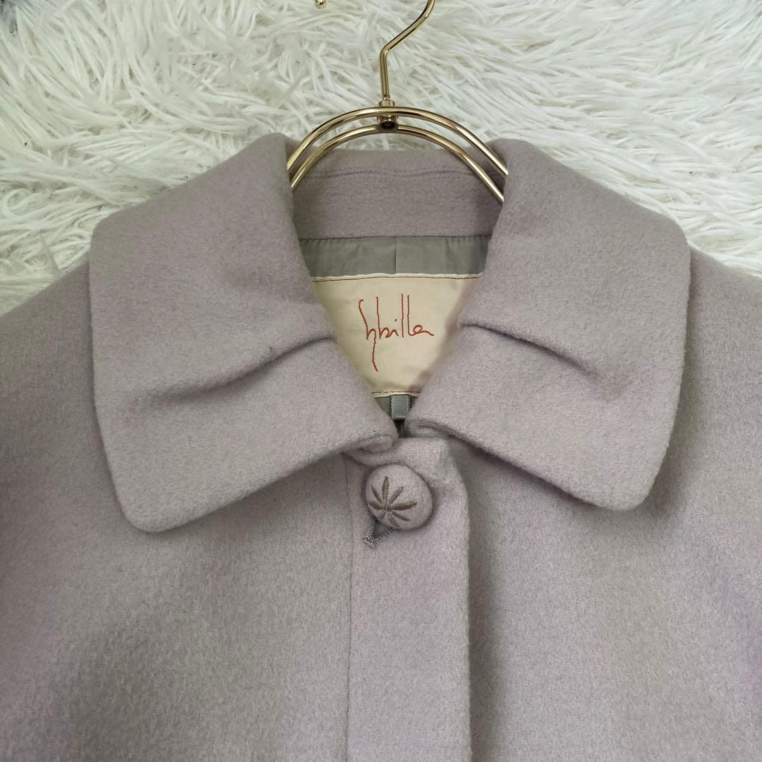 Syiblla ウールコート ピンクベージュ M オフィス キレイめ 上品