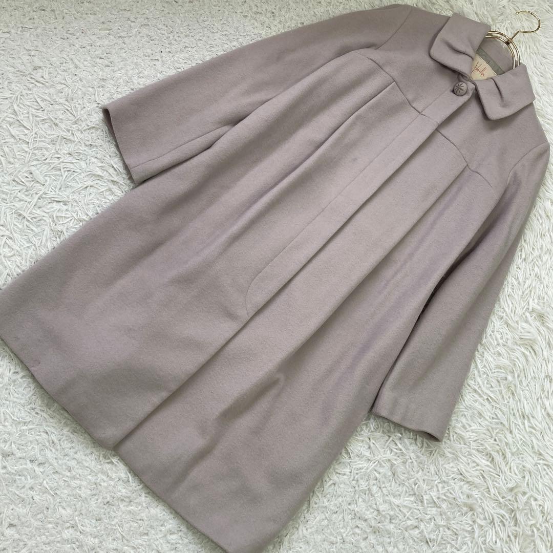 Syiblla ウールコート ピンクベージュ M オフィス キレイめ 上品