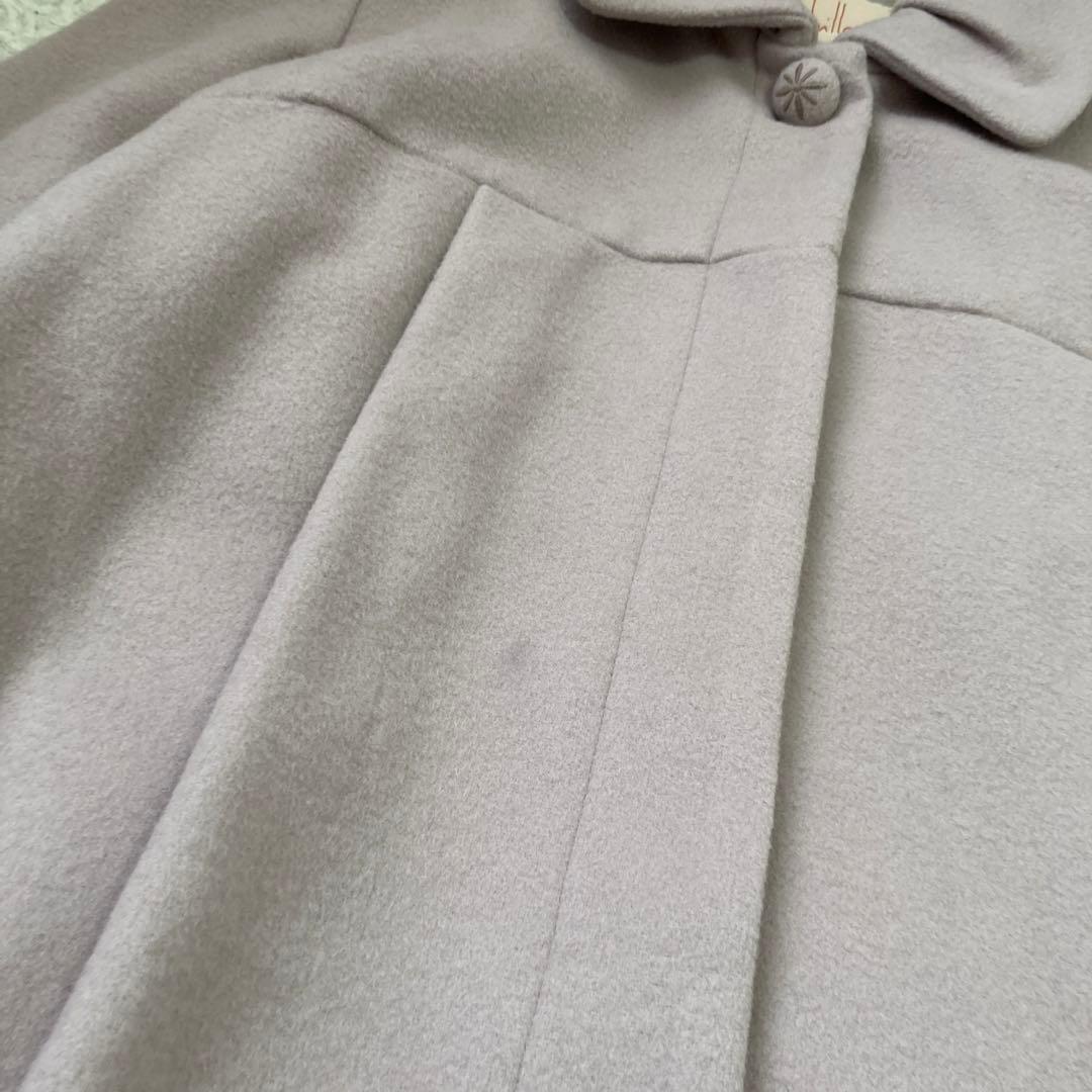 Syiblla ウールコート ピンクベージュ M オフィス キレイめ 上品