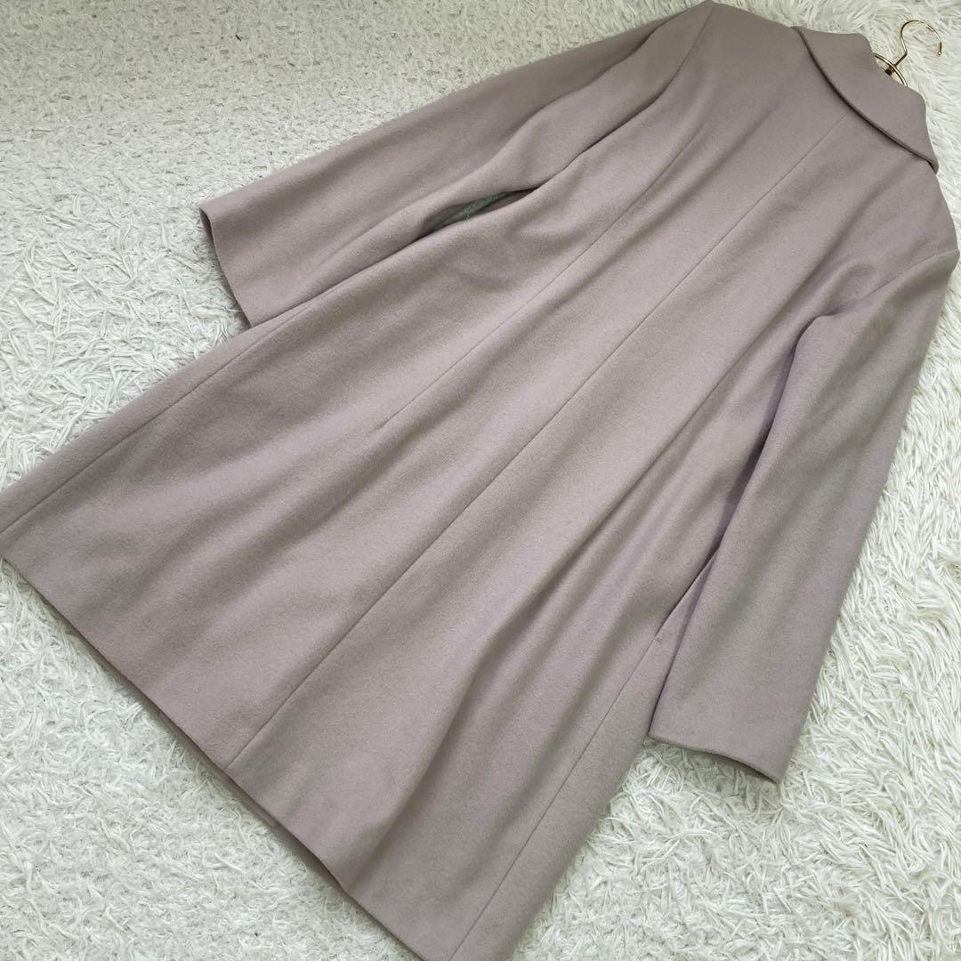 Syiblla ウールコート ピンクベージュ M オフィス キレイめ 上品