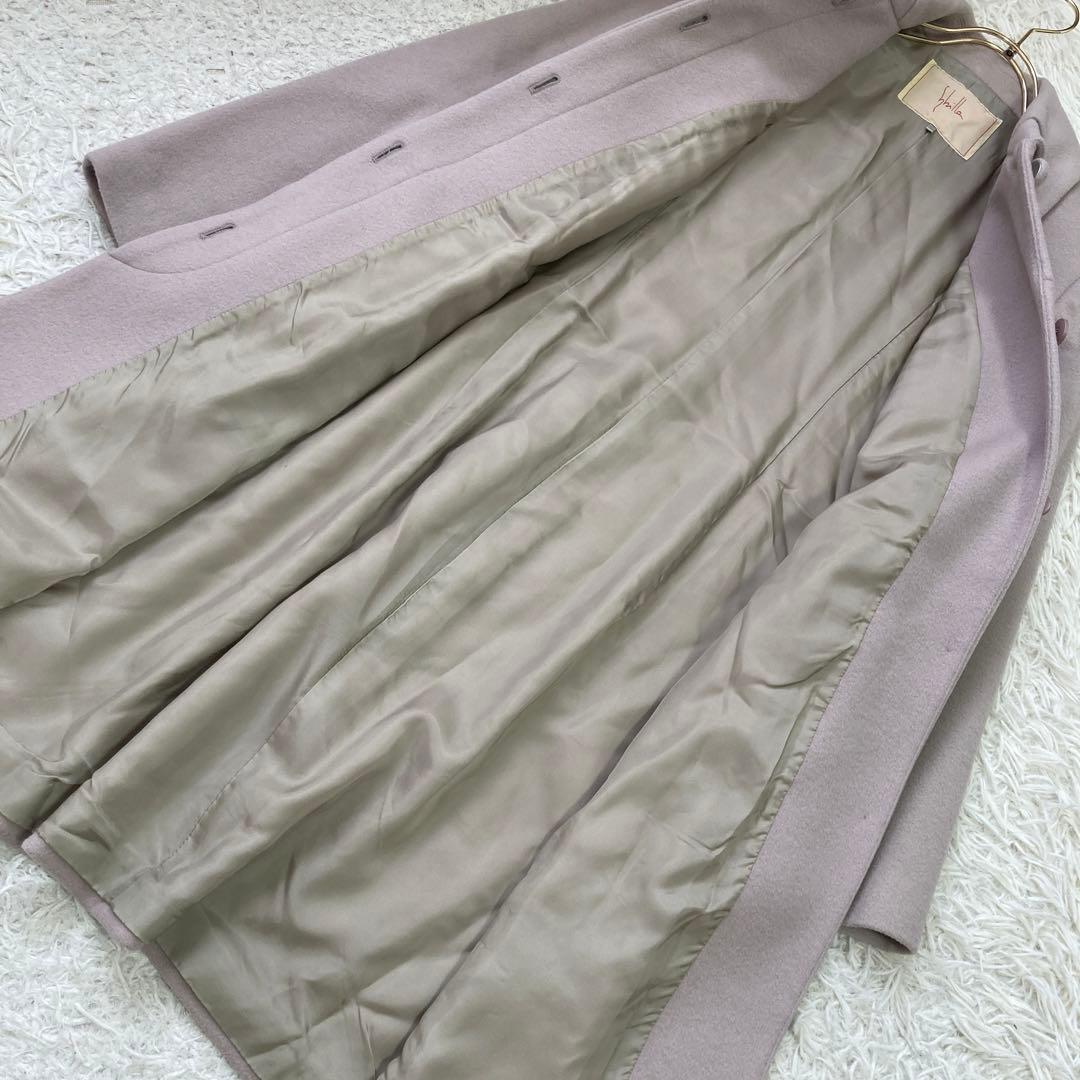 Syiblla ウールコート ピンクベージュ M オフィス キレイめ 上品