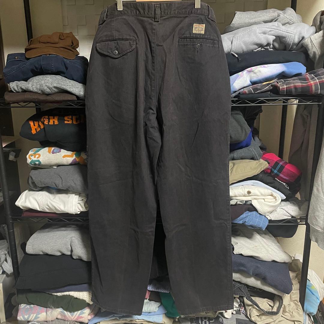 希少90s’USA製ポロチノ Polo by Ralph Lauren黒 W32