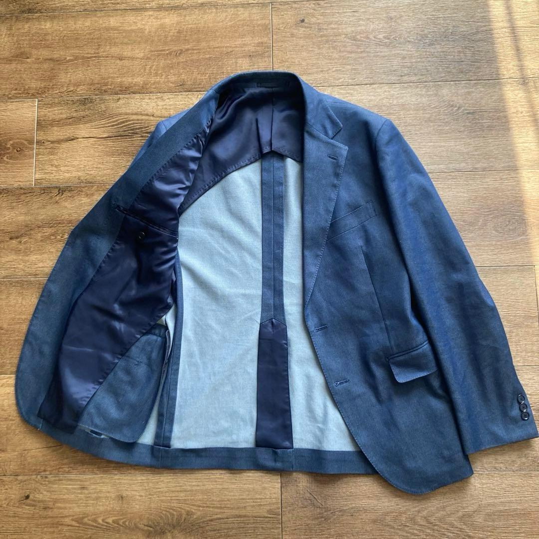 美品 ビームスハート ストレッチデニム3ピース セットアップスーツ L/XL