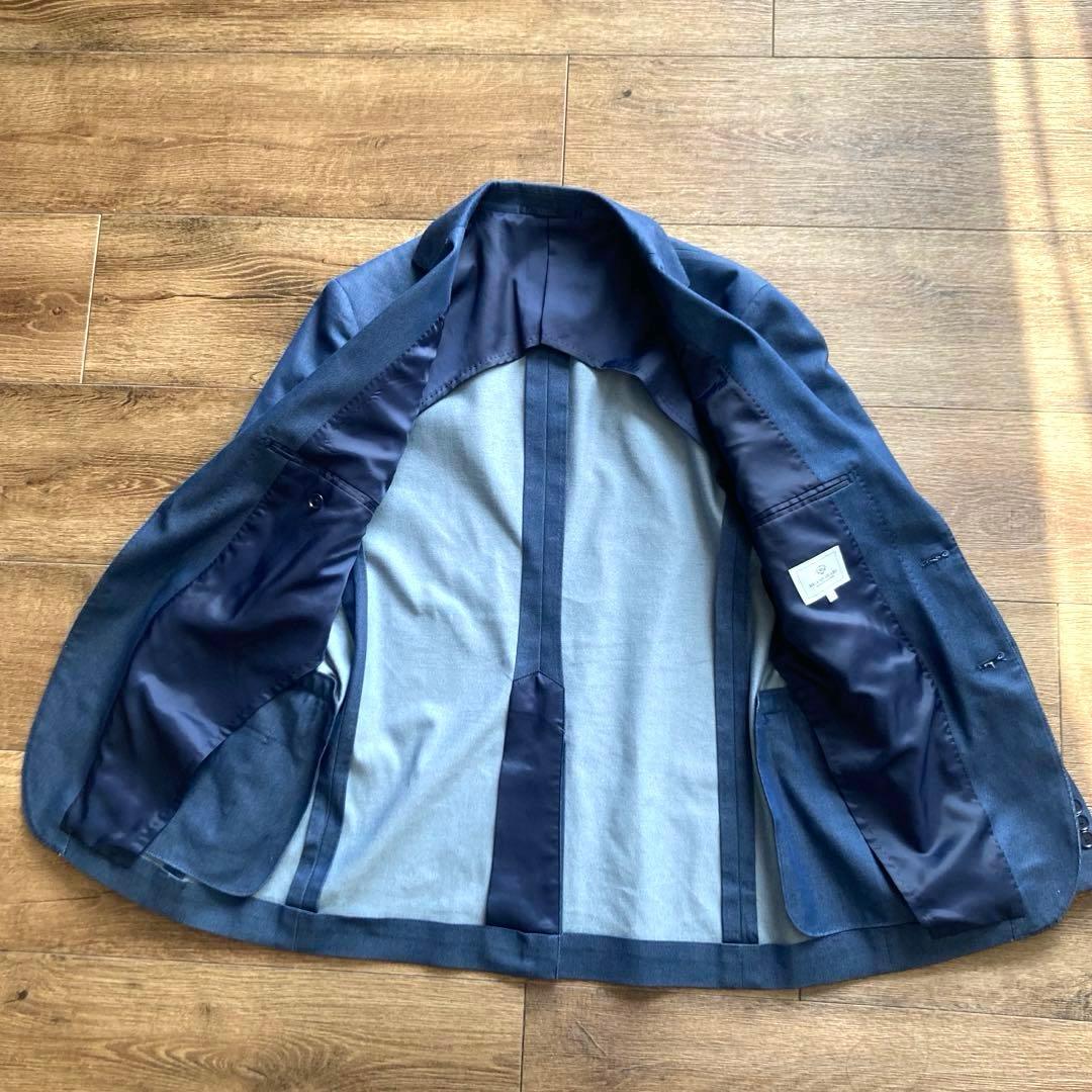 美品 ビームスハート ストレッチデニム3ピース セットアップスーツ L/XL