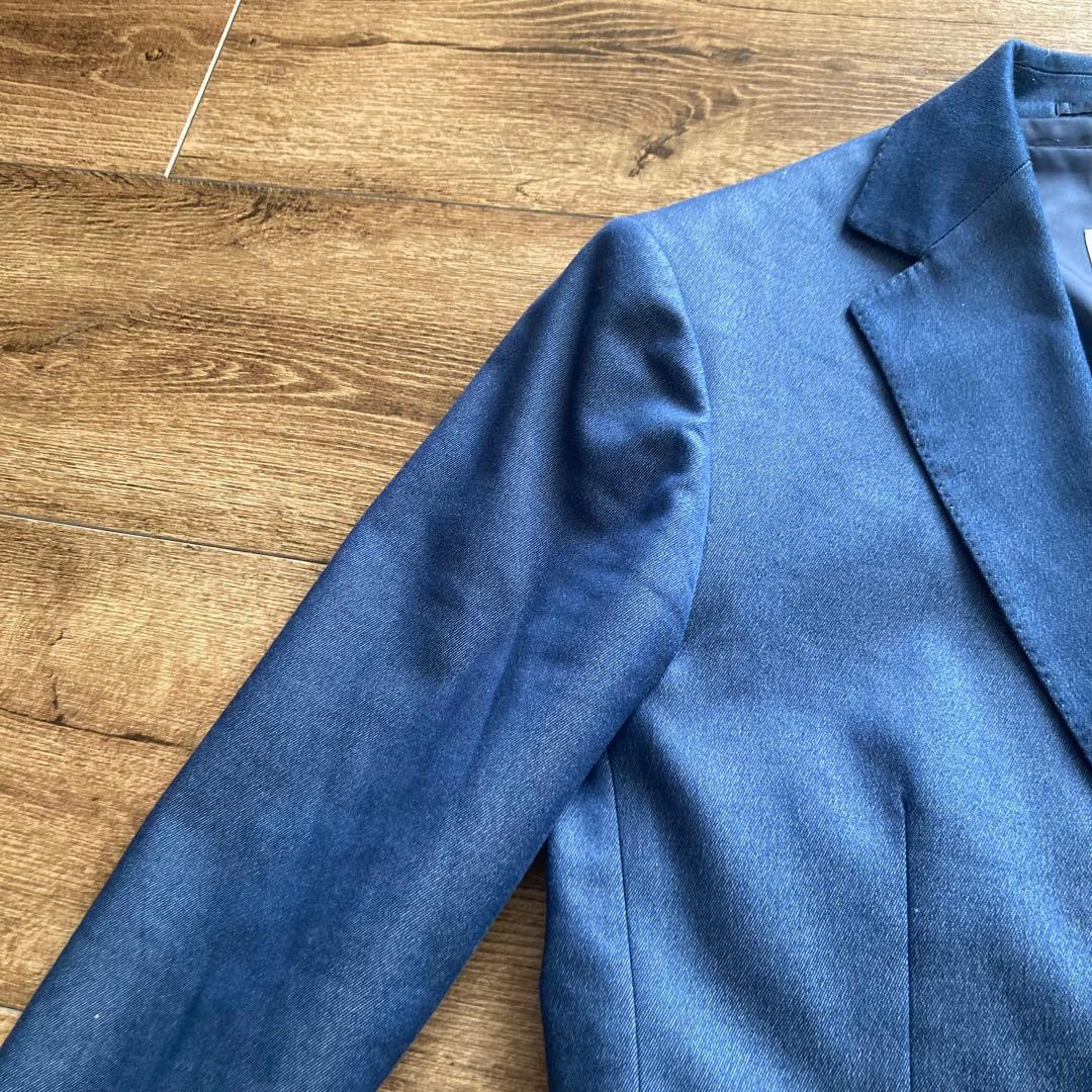 美品 ビームスハート ストレッチデニム3ピース セットアップスーツ L/XL