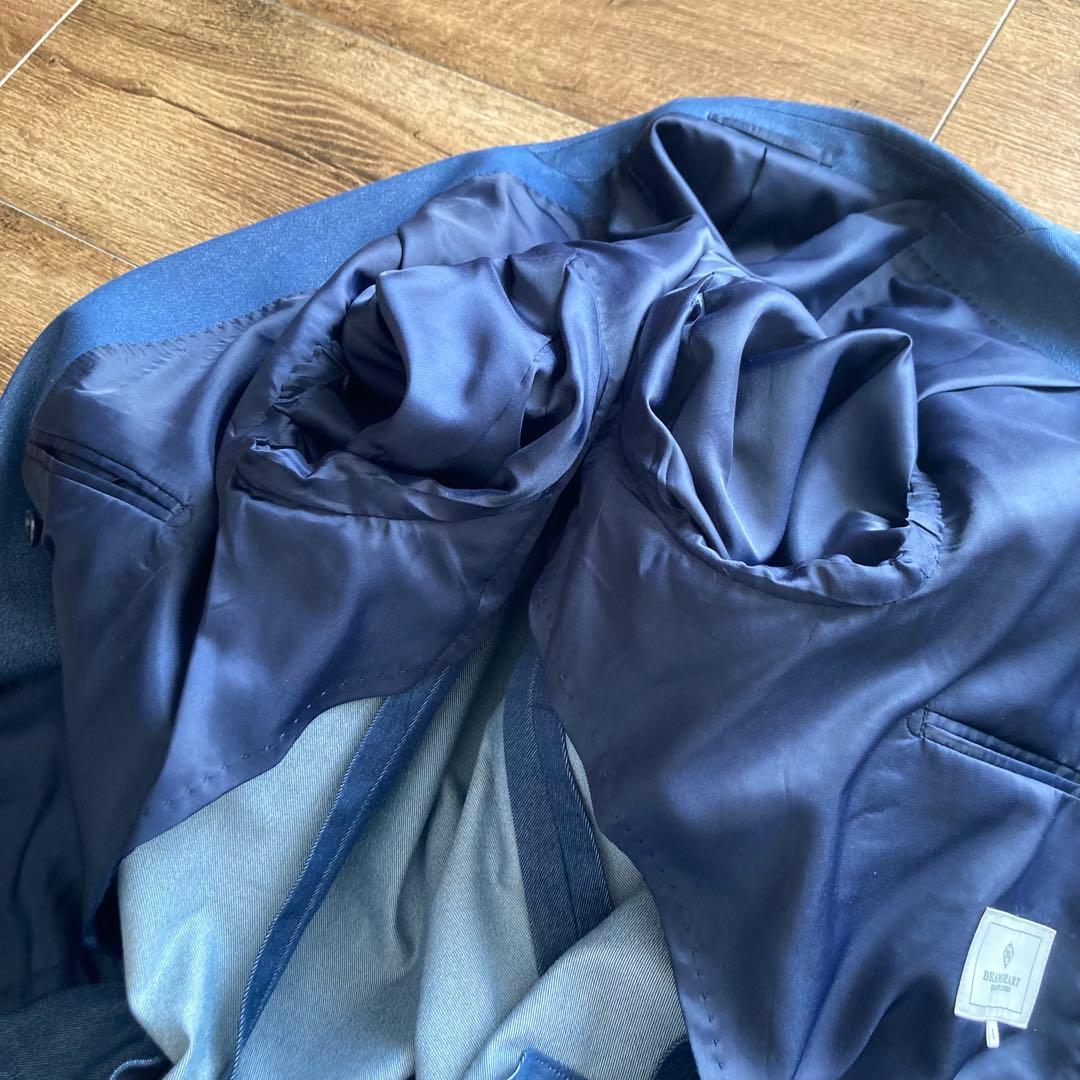 美品 ビームスハート ストレッチデニム3ピース セットアップスーツ L/XL