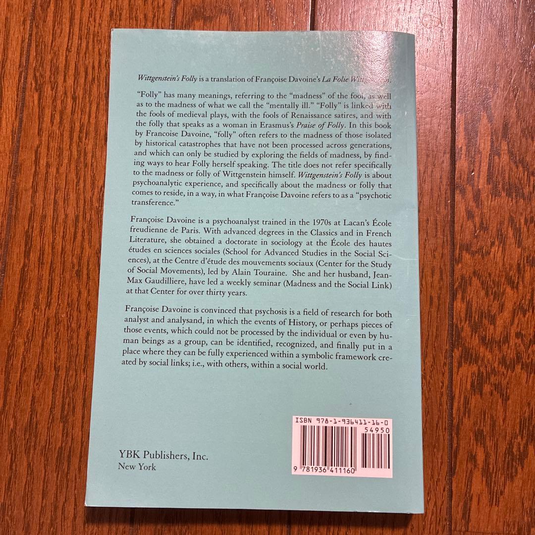 Wittgenstein's Folly Françoise Davoine