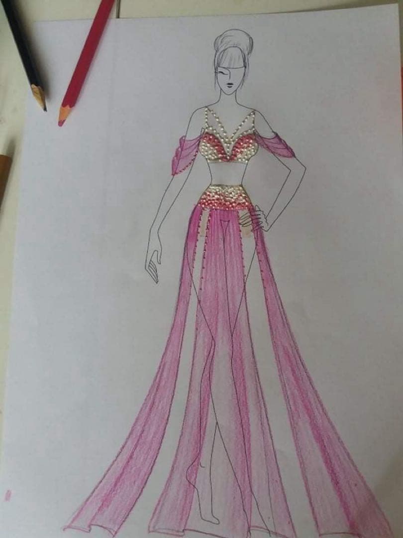 【貴重】入手困難　isadora designのオリエンタルコスチューム♡ピンク