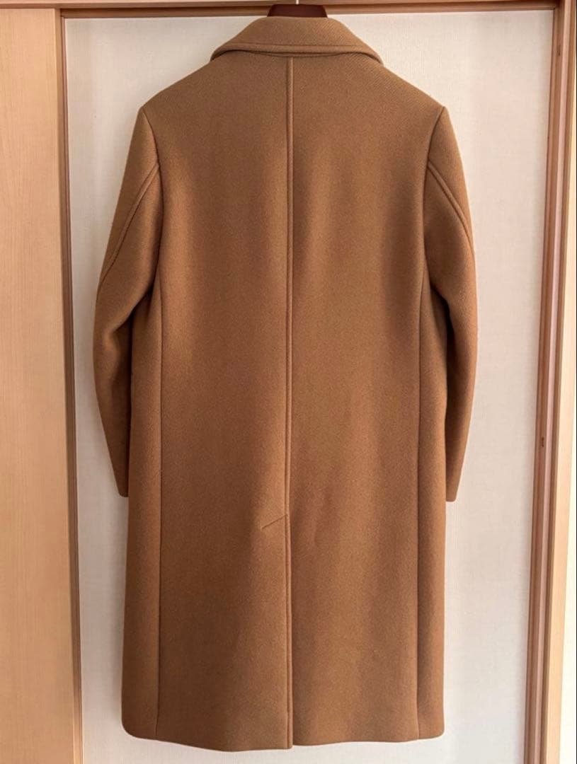 PUBLIC TOKYO ダブルブレスト チェスターコート S140メルトン