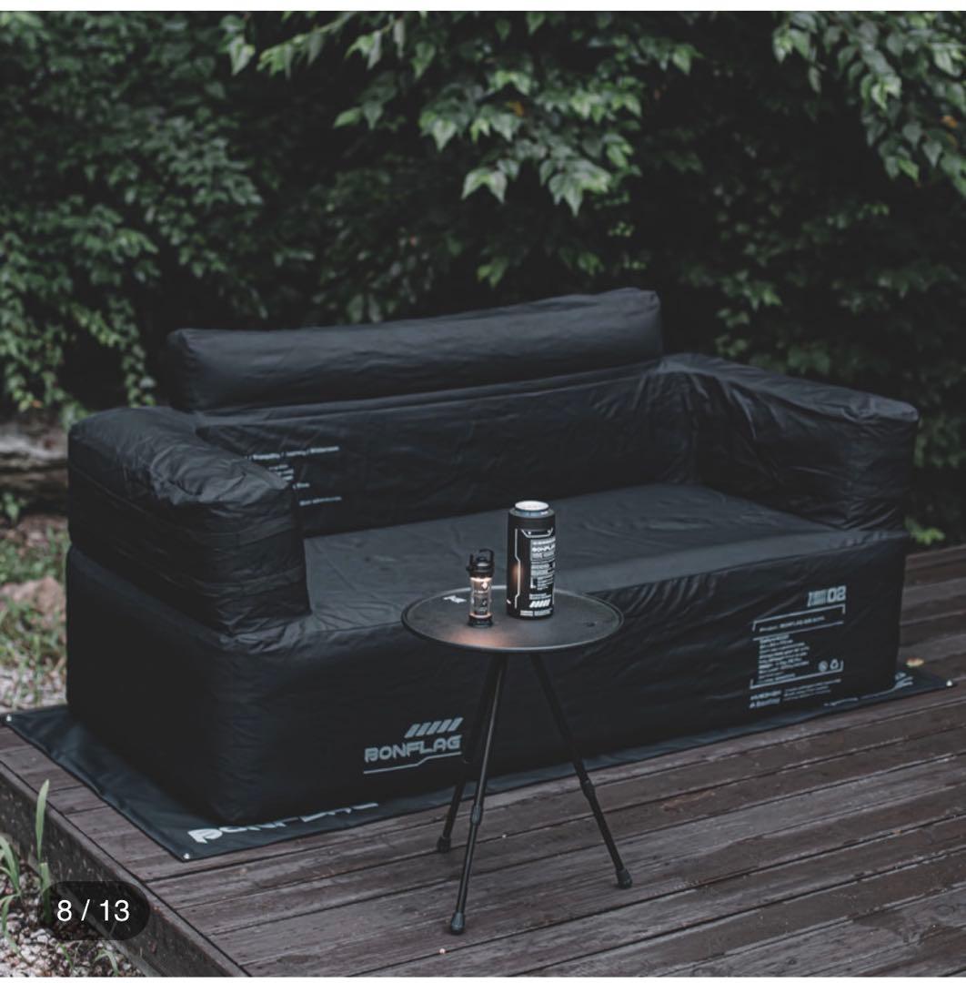 新型bonflag 2pエアーソファー+グランドシート+エアーポンプ付属