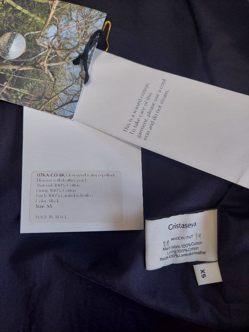 ジャケット・アウター OVERSIZED BLOUSON WITH LEATHER PATCH xs