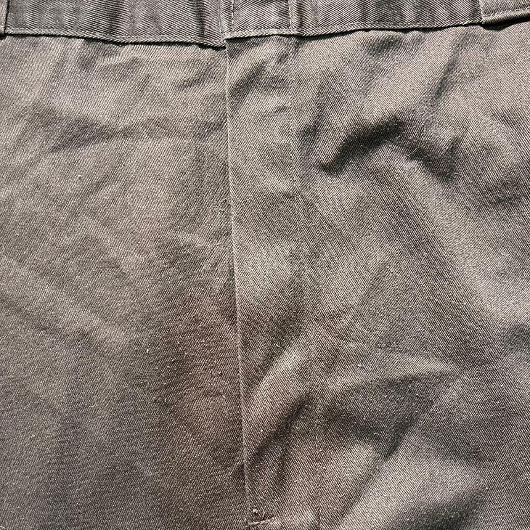 80s USA製 チビタグ Dickies ワークパンツ 874ブラウン W44