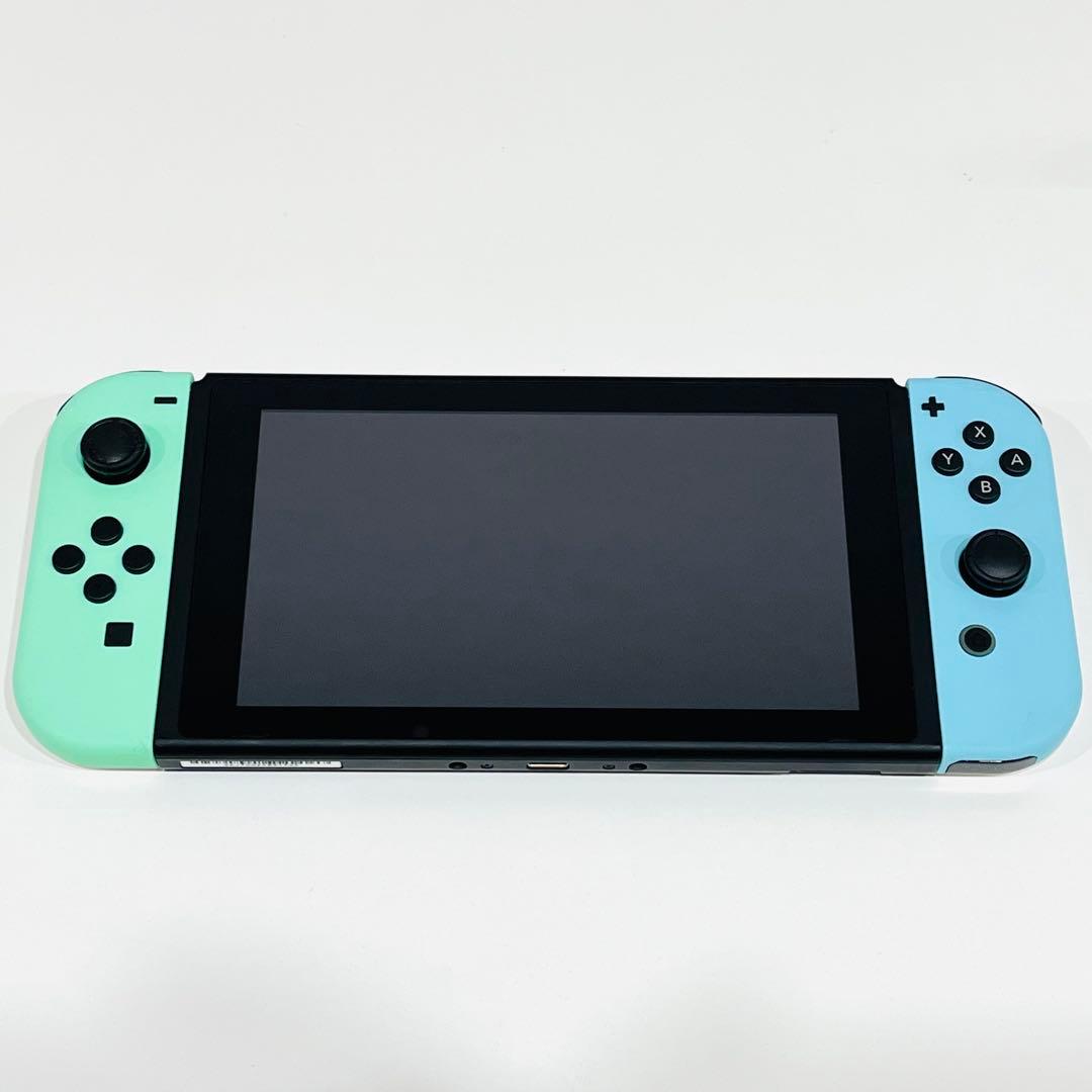 h558 美品　Nintendo Switch スイッチ　本体　どうぶつの森