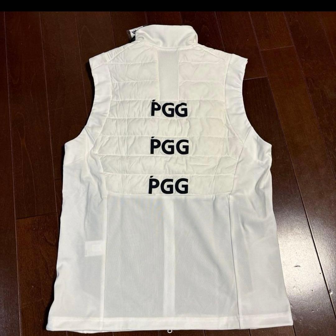 PGGアモッサ×N yメカニカルストレッチタフタホワイトベスト