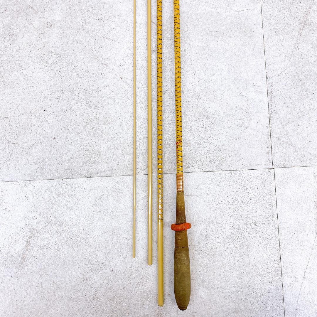 【朱紋峰 ぬけさく 十三尺】ヘラブナ竿 約3.9m 13尺 ヘラ竿 竿袋・口栓付