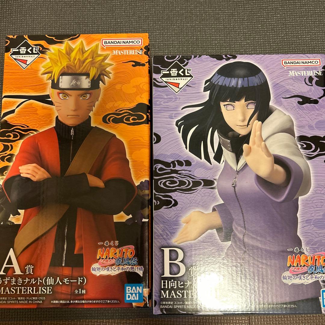 一番くじ NARUTOうずまきナルト仙人モード 日向ヒナタ フィギュア