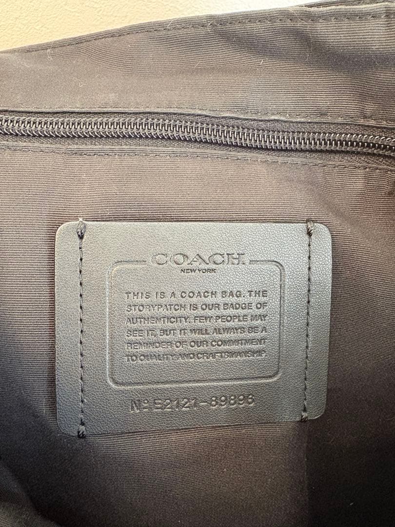 【COACH】 ハドソン バックパック シボ革 大容量 A4 黒