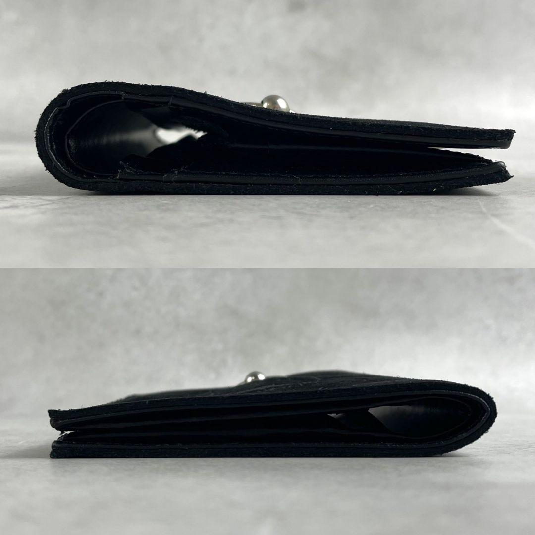 ジャンポールゴルチエ 財布 オックス スエード ブラック 箱付 希少デザイン