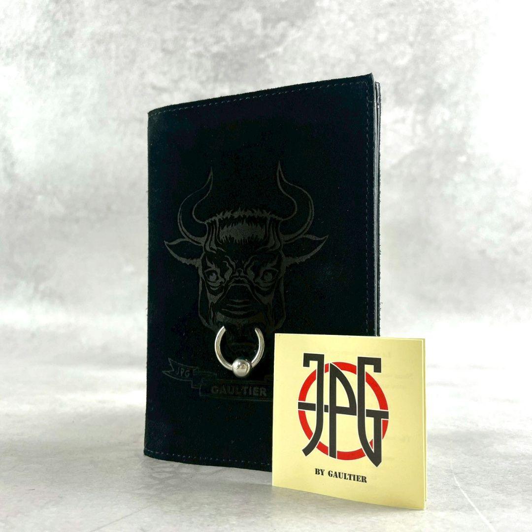 ジャンポールゴルチエ 財布 オックス スエード ブラック 箱付 希少デザイン