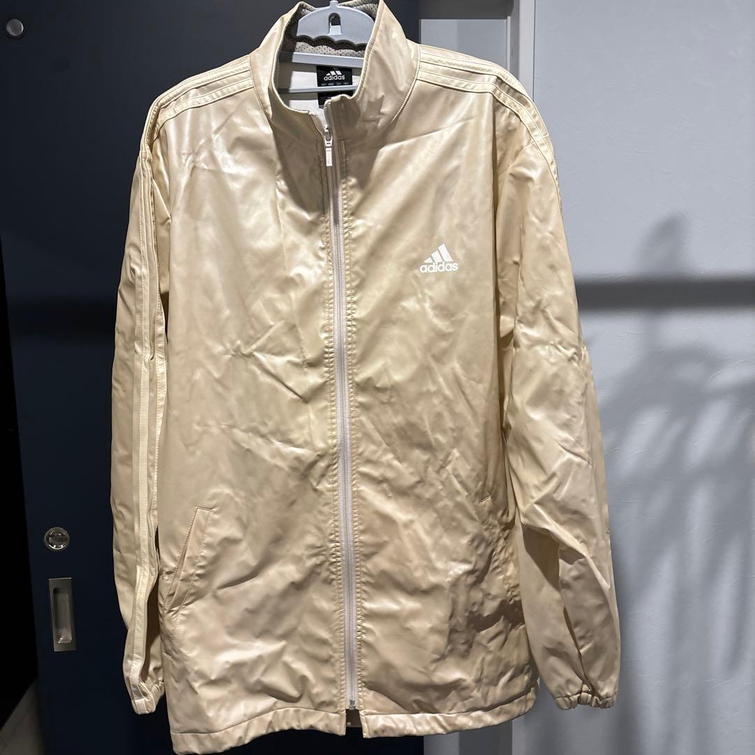 adidas ベージュ ジャケット サウナスーツ